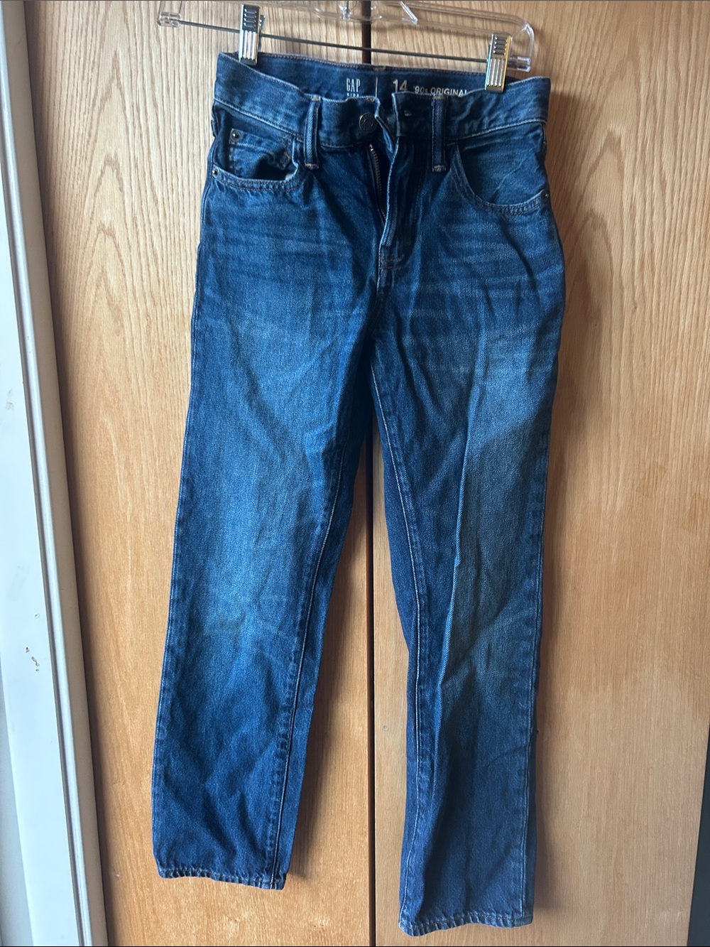 GAP Boy's Straight Dark Blue Jeans